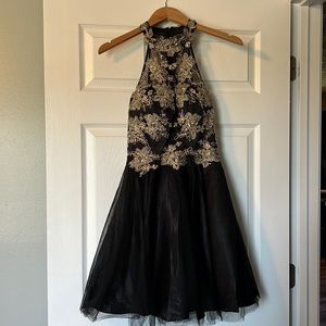 Bee Darlin Dress | Princess Halter Neck | Full Zipper Lined